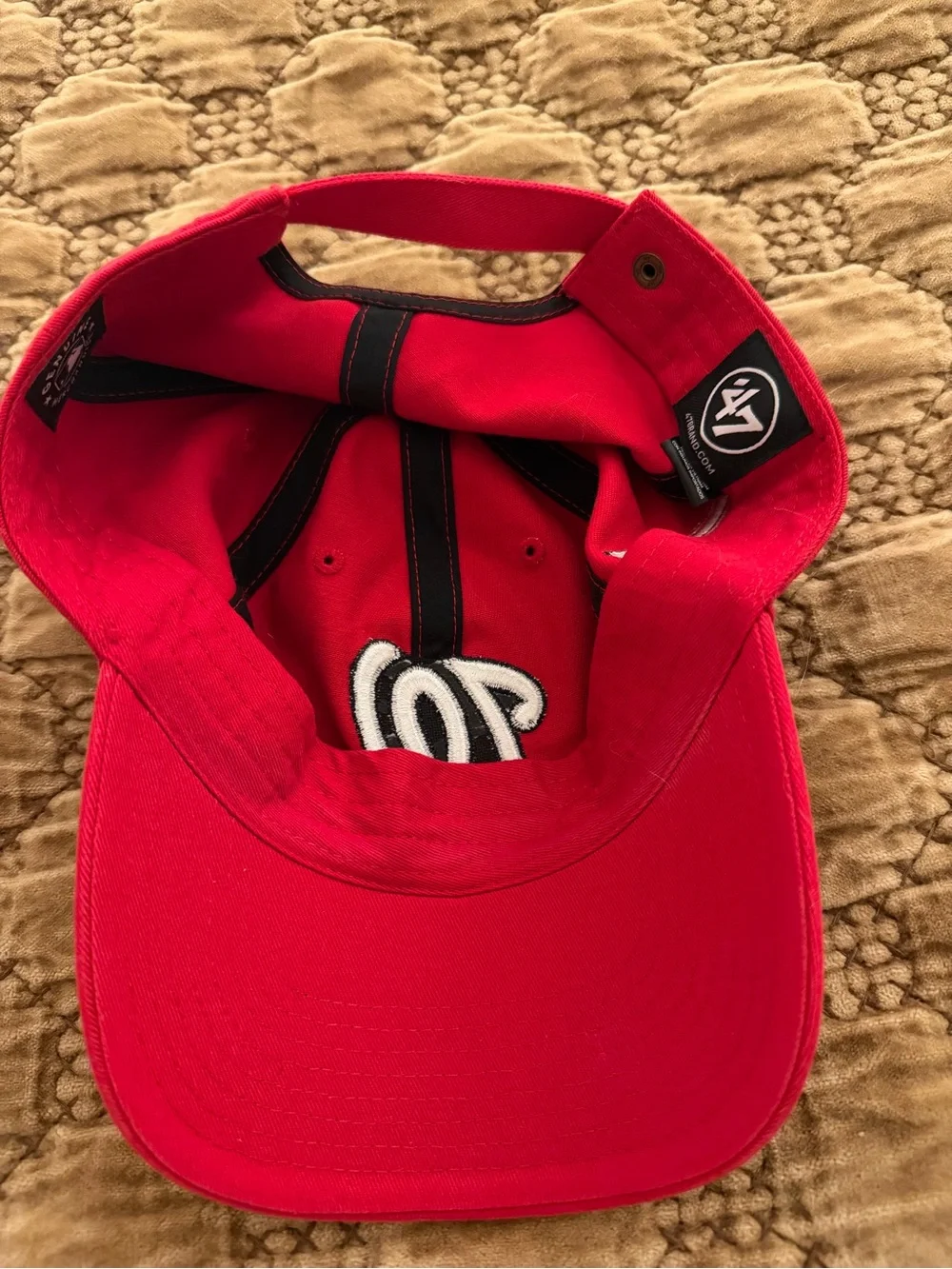 Red Embroidered 'W' Baseball Cap - Women's Hat